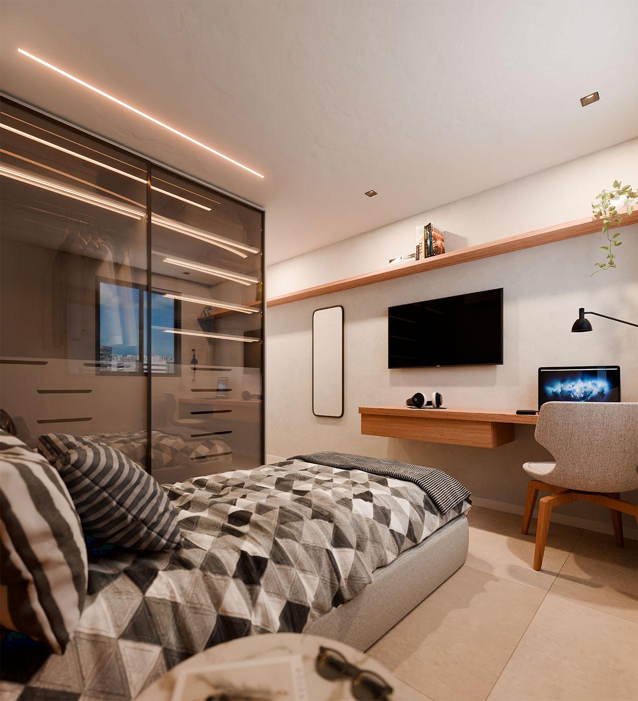 Suíte solteiro térreo